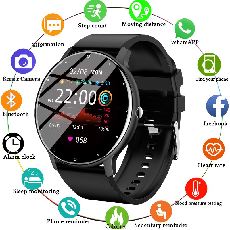Relógio inteligente esport fitness para android ios smartwatch
