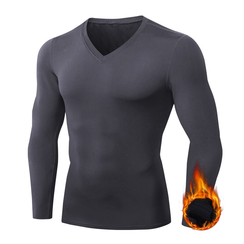 Camisa masculina com decote em V base layer sport - Imagem 2