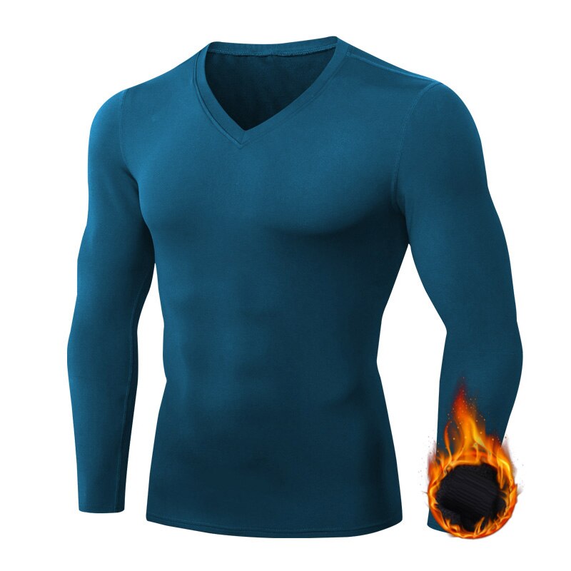 Camisa masculina com decote em V base layer sport - Imagem 3