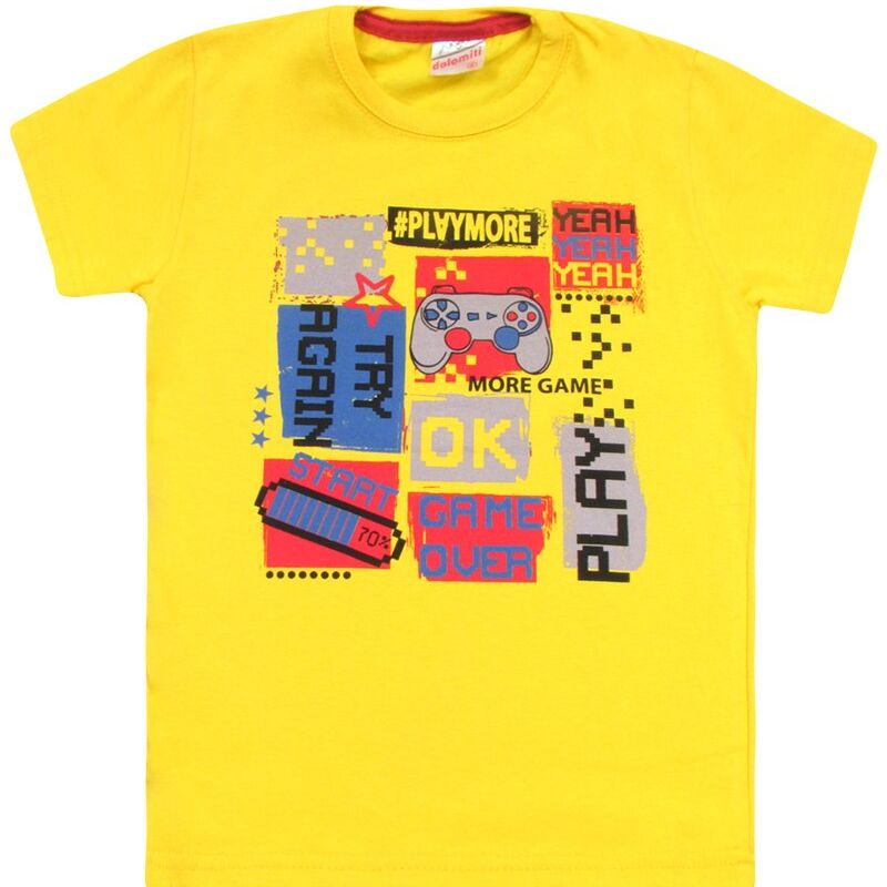 Kit 2 Conjuntos Conjunto Masculino Infantil Verão Camiseta Bermuda Estampada - Imagem 3